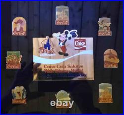 Coca-Cola Salutes Walt Disney World 15th Birthday 1986 Framed 60-Pin Set -Ltd Ed