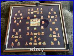Coca-Cola Salutes Walt Disney World, Happy 15th Birthday, 60-Pin Framed Set VTG