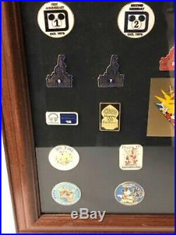 Company D Walt Disney World 25th Anniversary Commemorative Pin Set Frame LE 1000