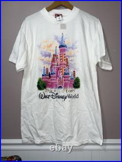 DEADSTOCK VINTAGE 1997 DOUBLE SIDED WALT DISNEY WORLD SHIRT new with tags