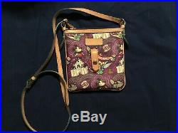 DOONEY & BOURKE Purple Sketch Walt Disney World Cross-Body Bag Purse