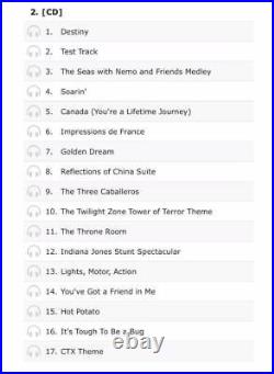 Disney #120 Walt World Music Albums Soundtrack Cd