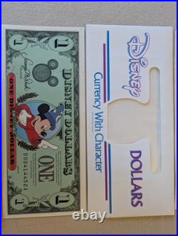 Disney 2 x $1 and a $5 bills Goofy and Mickey Walt Disney 1997. 25th Anniversary