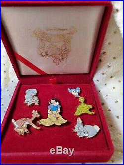 Disney 4924 WDW Snow White & Forest Friends Boxed Set of 6 Pins LE 300 Very Rare