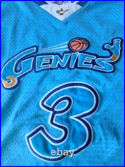 Disney Aladdin Genies Blue Basketball Jersey Men XL Walt Disney World Vintage