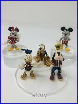 Disney Arribas Brothers Swarovski Fab Five Mickey Minnie Donald goofy Pluto