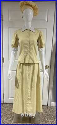 Disney Cast Member Costume Main Street Confectionery Walt Disney World Complete