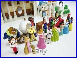Disney Castle Princess Dolls Figures Lot Walt Disneyland World Playset Dollhouse