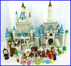 Disney Cinderella Castle Walt Disneyland World Playset Figures Figurine Lot