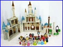 Disney Cinderella Castle Walt Disneyland World Playset Figures Figurine Lot