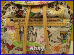 Disney Dooney & Bourke Sketch DISNEY PARKS WALT DISNEY WORLD Nylon Backpack NWT
