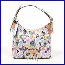 Disney Dooney & Bourke Sketch Hobo Bag Walt Disney World Mickey Minnie NWT
