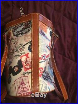 Disney Dooney & Bourke Walt Disney World 40th Anniversary Bucket Bag Retired HTF