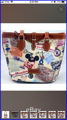 Disney Dooney & Bourke Walt Disney World 40th Anniversary Bucket Bag Retired HTF