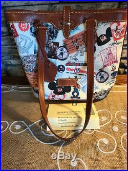 Disney Dooney & Bourke Walt Disney World 40th Anniversary Bucket Bag Retro