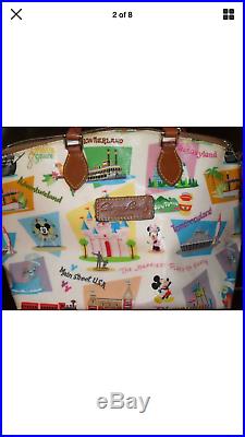 Disney Dooney & Bourke Walt Disney World Retro Satchel Purse Bag Crossbody