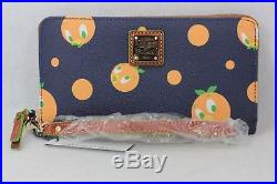 Disney Dooney Bourke Walt World WDW Orange Bird Wristlet Wallet A