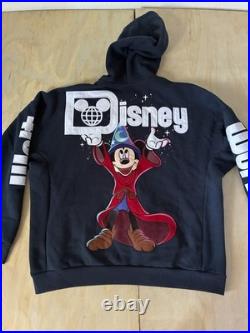 Disney Fantasia Sorcerer Mickey Navy Zip-Up Hoodie Walt Disney World Unisex