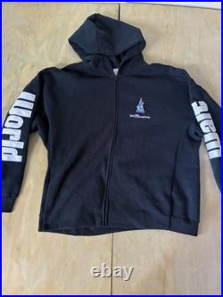 Disney Fantasia Sorcerer Mickey Navy Zip-Up Hoodie Walt Disney World Unisex