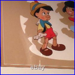 Disney Limited Edition Sericel Pinocchio Marionette Walt Disney World Art
