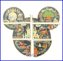 Disney Loungefly Walt Disney World 50th Anniversary Puzzle Pin Full Set 6 Pins
