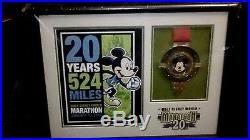 Disney Merchandise 2013 Marathon 20th Anniversary Framed with print and Medal