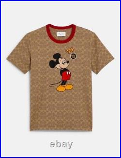Disney Parks 2022 Coach Mickey Mouse Signature Designer T-Shirt 71 Size L New