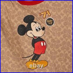 Disney Parks 2022 Coach Mickey Mouse Signature Designer T-Shirt 71 Size M New
