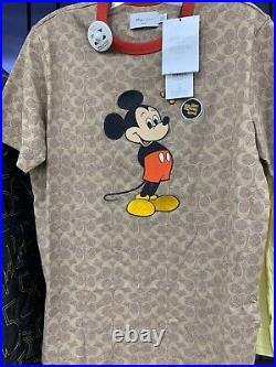 Disney Parks 2022 Coach Mickey Mouse Signature Designer T-Shirt 71 Size M New