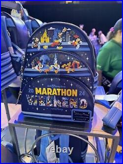 Disney Parks 2024 Walt Disney World Marathon Weekend Loungefly Backpack Bag