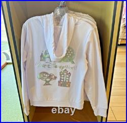 Disney Parks 2026 WDW Four Parks White Castle Hoodie Size L Large New
