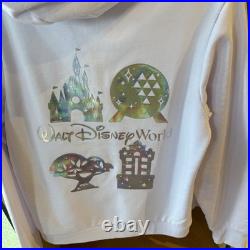 Disney Parks 2026 WDW Four Parks White Castle Hoodie Size L Large New