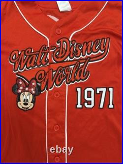 Disney Parks 2026 Walt Disney World Minnie Mouse Baseball Jersey S NWT