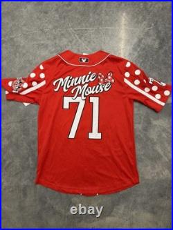 Disney Parks 2026 Walt Disney World Minnie Mouse Baseball Jersey S NWT
