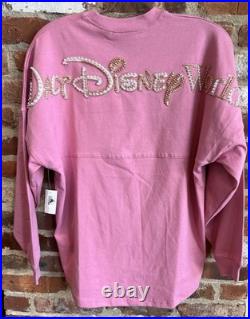 Disney Parks 2026 Walt Disney World Pink Pearl Spirit Jersey Adult S Small NEW
