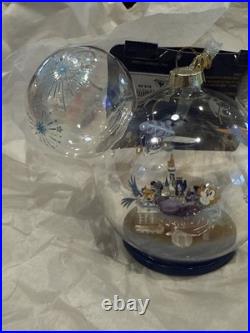 Disney Parks 50th Anniversary Walt Disney World Icon Glass Globe Ornament