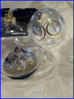 Disney Parks 50th Anniversary Walt Disney World Icon Glass Globe Ornament