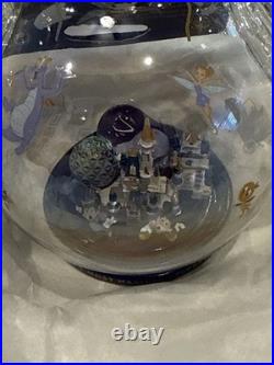Disney Parks 50th Anniversary Walt Disney World Icon Glass Globe Ornament