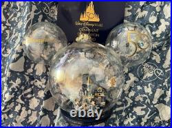 Disney Parks 50th Anniversary Walt Disney World Icon +original 1971 GLASS GLOBE