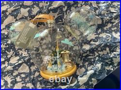 Disney Parks 50th Anniversary Walt Disney World Icon +original 1971 GLASS GLOBE
