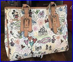 Disney Parks Dooney & Bourke Sketch Disneyland Walt Disney World Tote Bag Purse