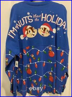 Disney Parks Epcot Festival Of The Holidays Spirit Jersey WDW XL Chip and Dale