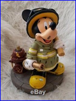 Disney Parks Fireman Mickey Mouse figurine Walt Disney World Disneyland Statue