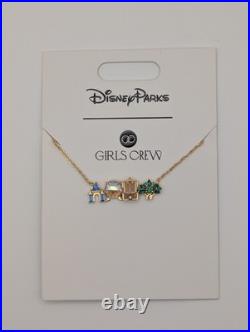 Disney Parks Four Parks WDW Attractions Icons Necklace By Girls Crew New
