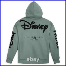 Disney Parks Green Zip Hoodie Adult M Walt Disney World