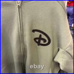 Disney Parks Green Zip Hoodie Adult Walt Disney World Size S Small New