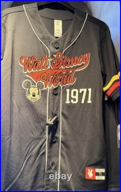 Disney Parks Mickey Mouse Baseball Jersey Walt Disney World Adult Medium 2026