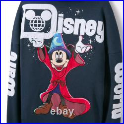 Disney Parks Sorcerer Mickey Mouse Zip Hoodie Adult LARGE Walt Disney World