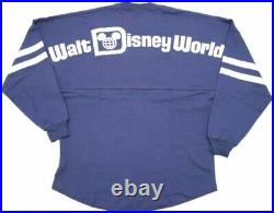Disney Parks Spirit Jersey Blue Stripe Walt Disney World LARGE
