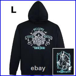 Disney Parks The Haunted Mansion Zip Hoodie Adult LARGE Walt Disney World